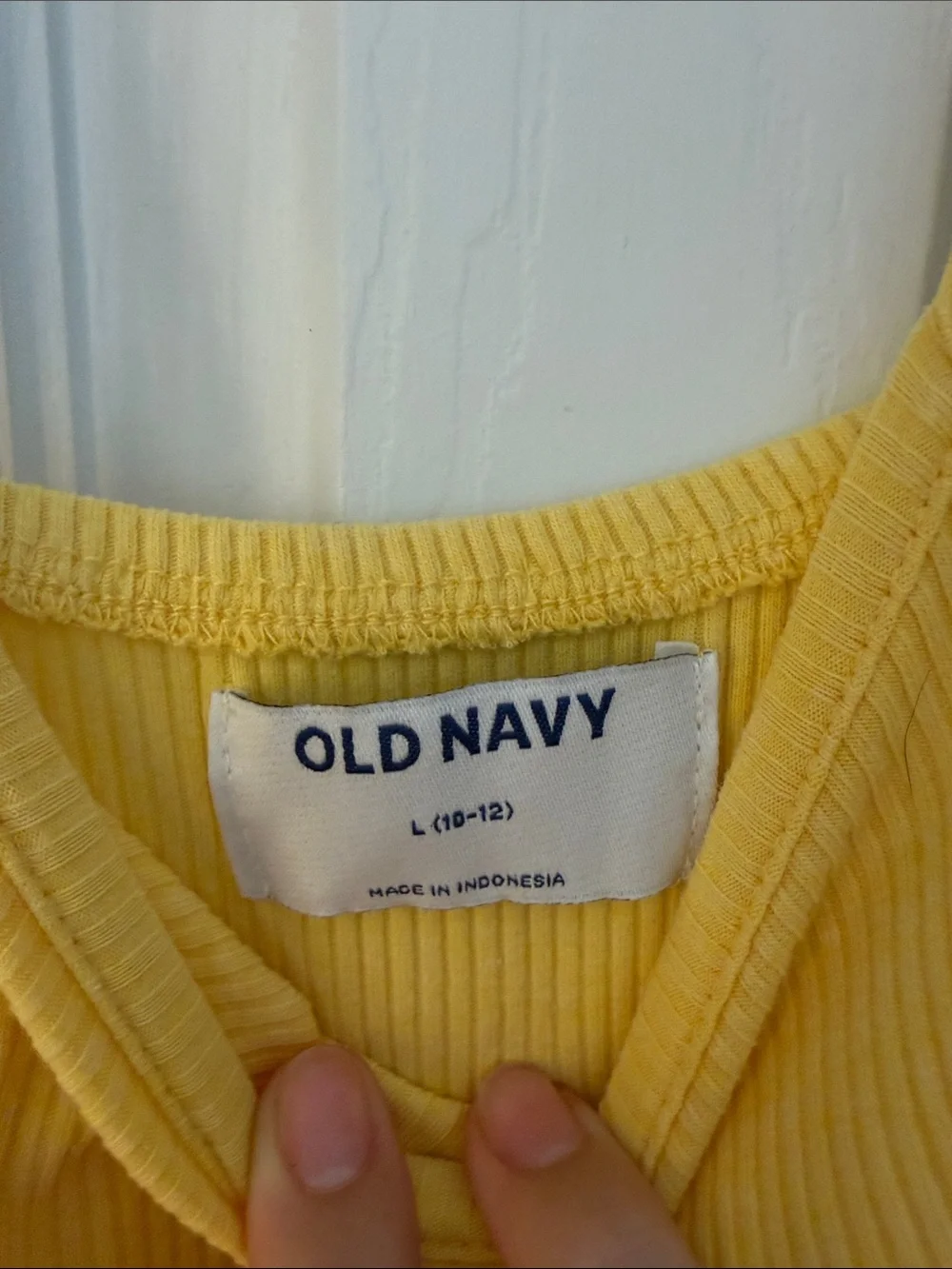 Old Navy Yellow Ribbed Girls' One-Piece Romper